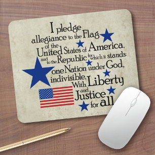 I pledge Allegiance to the flag Mouse Pad