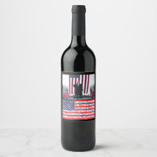I Pledge Allegience President Trump Wine Label
