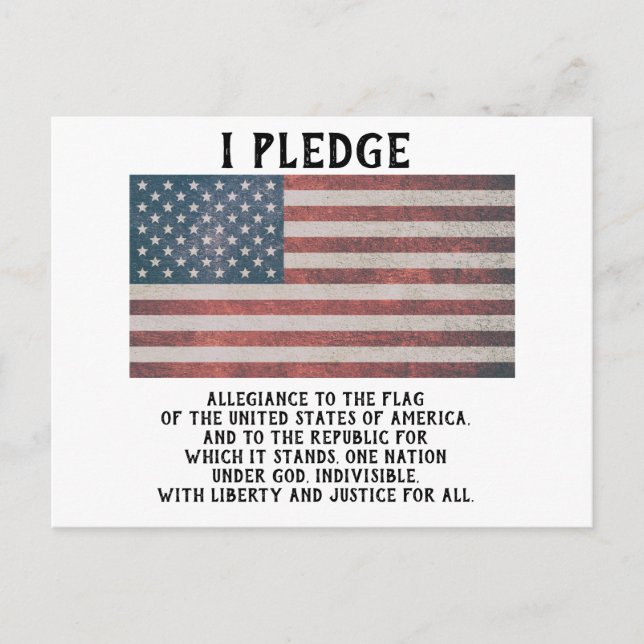 I Pledge Postcard (Front)