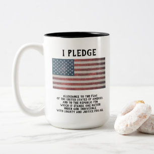 I Pledge T-Shirt Two-Tone Coffee Mug