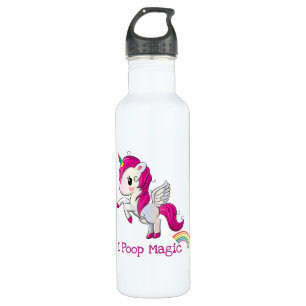 I Poop Magic Funny Unicorn Saying 710 Ml Water Bottle