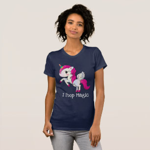 I Poop Magic Funny Unicorn Saying T-Shirt