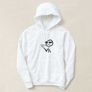 I Pooped Today Funny Stickman Meme Hoodie