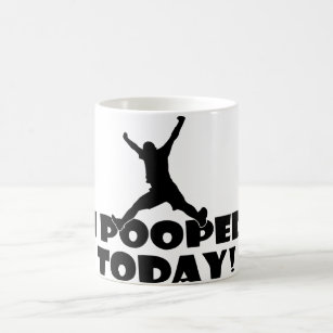 I POOPED TODAY Humourous Mug Popular Joke Gift Cup