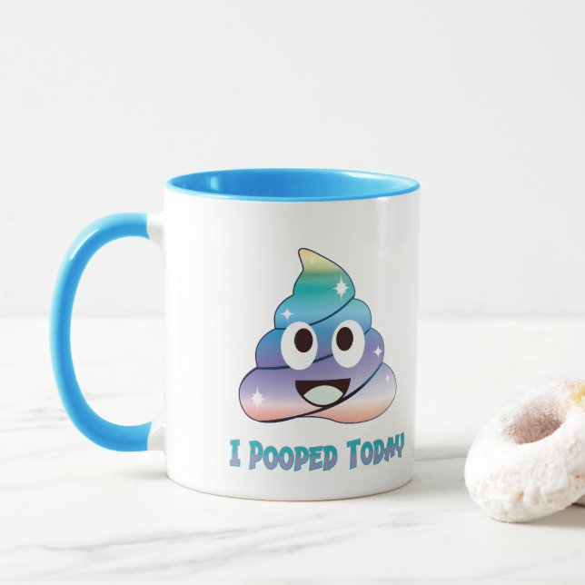 i pooped today mug (With Donut)