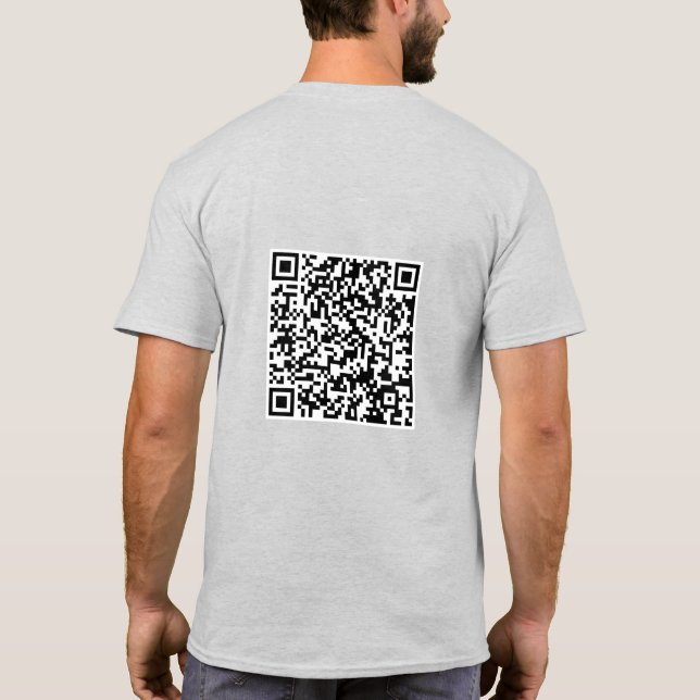 I Pooped Today Poop Emoji Proctology QR Code  T-Shirt (Back)
