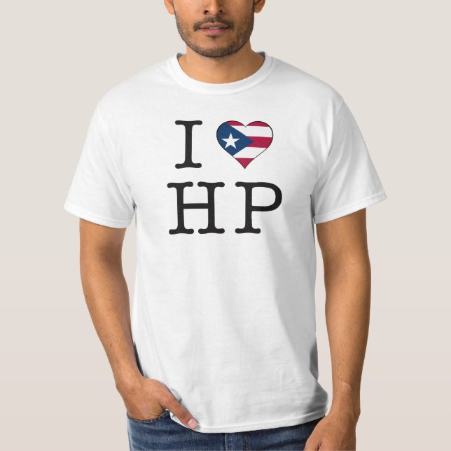 I PR HEART HP BLACK T-Shirt (Front)