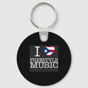 I Pr Heart Style Music Black T Shirt  Keychain