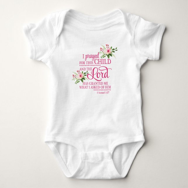 I prayed For This Child Bodysuit (Front)