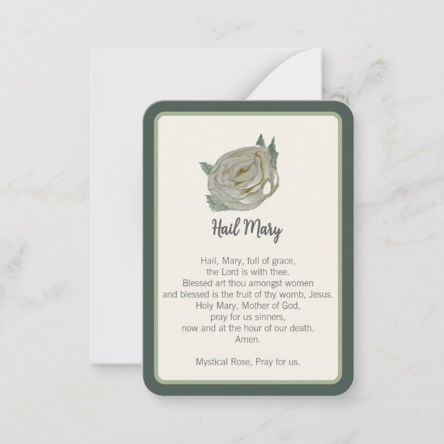 “I Prayed for You Today” Hail Mary Notecard (Front)