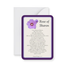“I Prayed for You Today” Rose of Sharon Notecard