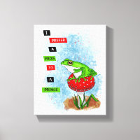 I Prefer a Frog to a Prince | Frog Artwork