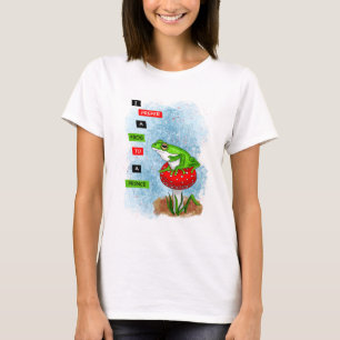 I Prefer a Frog to a Prince   Frog Artwork T-Shirt