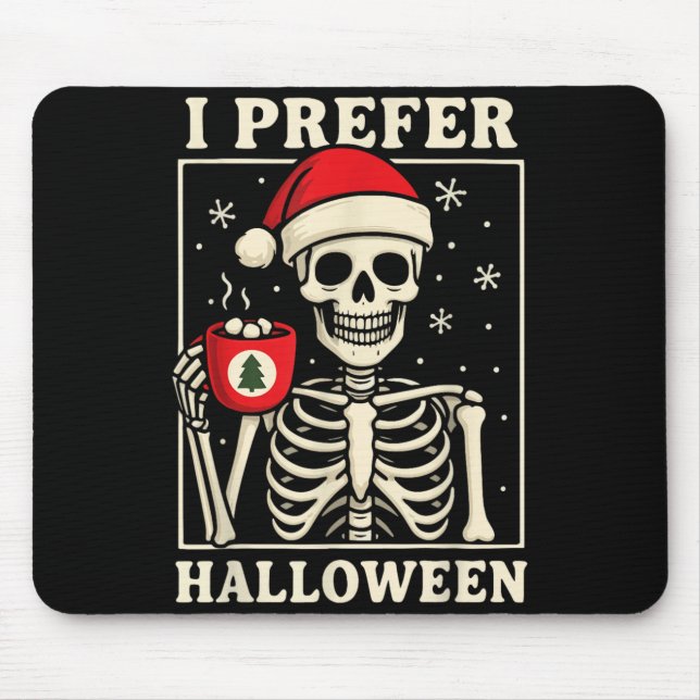 I Prefer Halloween Mouse Pad (Front)