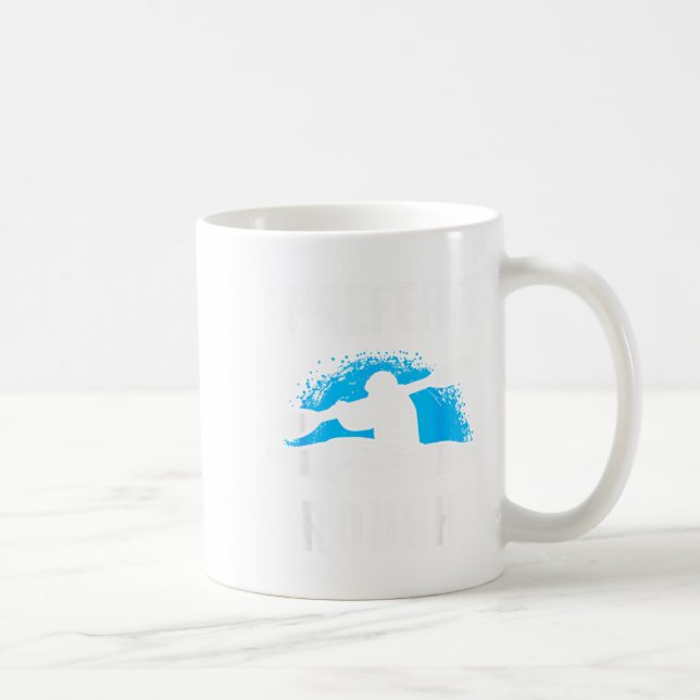 I Prefer It Rough Funny White Water Kayak  Coffee Mug (Right)