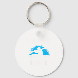 I Prefer It Rough Funny White Water Kayak  Keychain