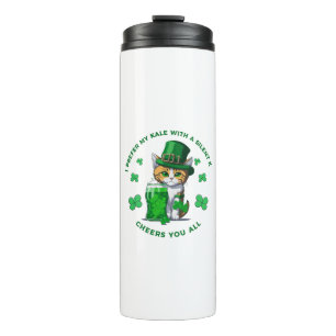 I Prefer My Kale With A Silent K Funny Beer Lover Thermal Tumbler
