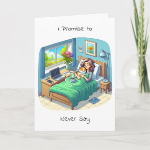 I Promise Not To Say    Chronic Illness Card