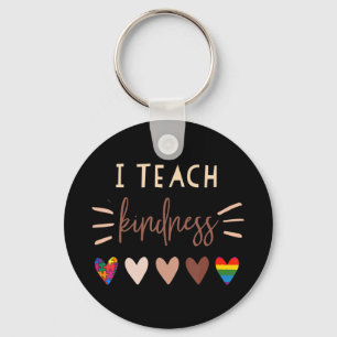 I Promise To Teach Love Autism African LGBT Pride Keychain