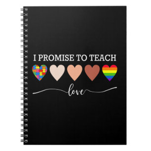 I Promise To Teach Love Autism Awareness for LGBT  Notebook