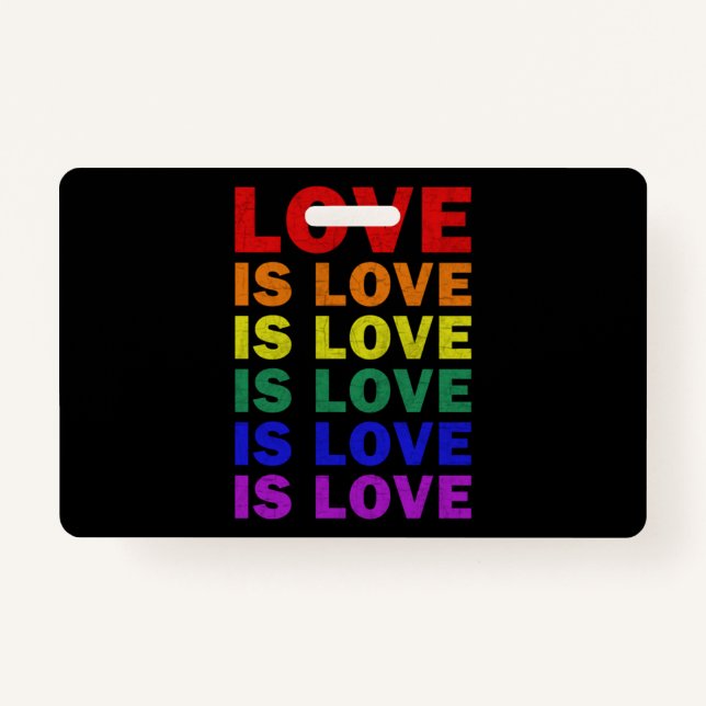 I Promise To Teach Love LGBT-Q Pride Proud Ally Te Badge (Front)