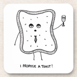 I Propose a Toast Coaster
