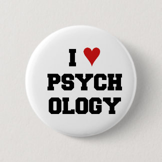 I ♥ PSYCHOLOGY 2 INCH ROUND BUTTON
