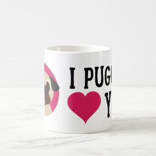 I Puggin' Love You Fawn Pug Mug