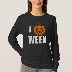 I Pumpkin Ween Funny Halloween Joke Quote T-Shirt