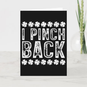 I Punch Ck Funny St Patrick's Day I Pinch Ck Card