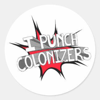 I PUNCH COLONIZERS CLASSIC ROUND STICKER