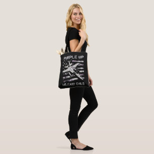 I Purple Up Month Of Military Tote Bag
