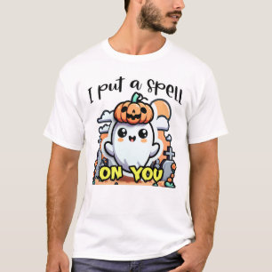 I Put A Spell Cabin Happy Halloween Scary Ghost T-Shirt