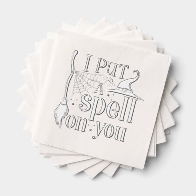 "I Put A Spell On You" Foil Napkins (Insitu (Stacked))