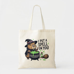 I Put A Spell On You Funny Capybara Halloween Tote Bag