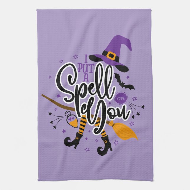 I Put A Spell On You Kitchen Towel (Vertical)