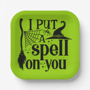 "I Put A Spell On You" Paper Plate