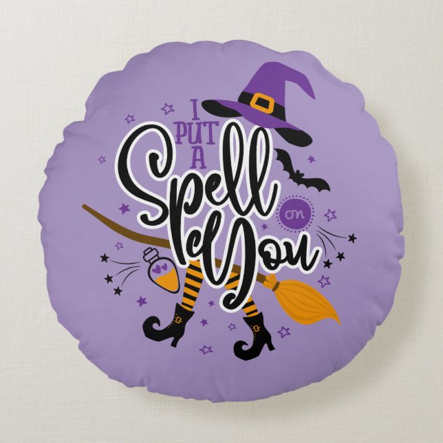 I Put A Spell On You Round Pillow (Front)