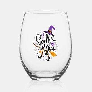 I Put A Spell On You Stemless Wine Glass