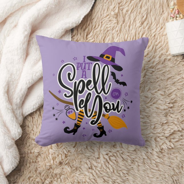 I Put A Spell On You Throw Pillow (Blanket)