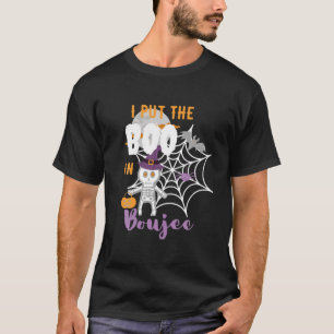 I Put Boo In Boujie Halloween Skeleton Spider Web T-Shirt