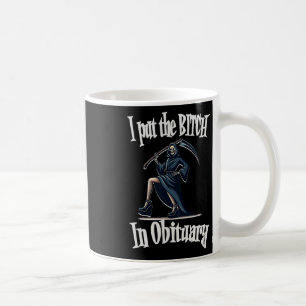 I Put In Obituary Costume Funny Sy Halloween Coffee Mug