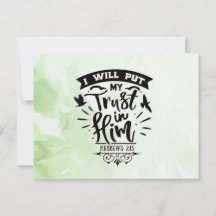 I put my Trust in Him