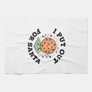 I Put Out For Santa Cookie Christmas Kitchen Towel