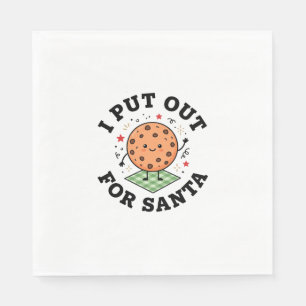 I Put Out For Santa Cookie Christmas Napkin