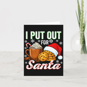 I Put Out For Santa Funny Xmas Christmas Couple Ma Card