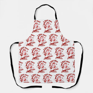 I Put Out For Santa Snarky Christmas Sarcastic  Apron