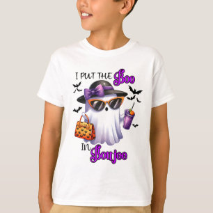 I Put The Boo In Boujee Cute Ghost Halloween Spook T-Shirt