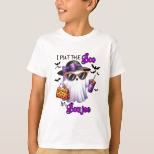 I Put The Boo In Boujee Cute Ghost Halloween Spook T-Shirt