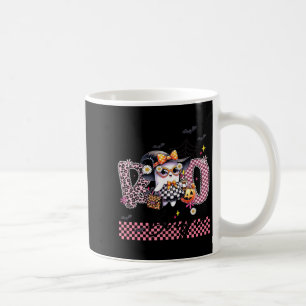 I Put The Boo In Boujee Cute Ghost Leopard Boujie Coffee Mug
